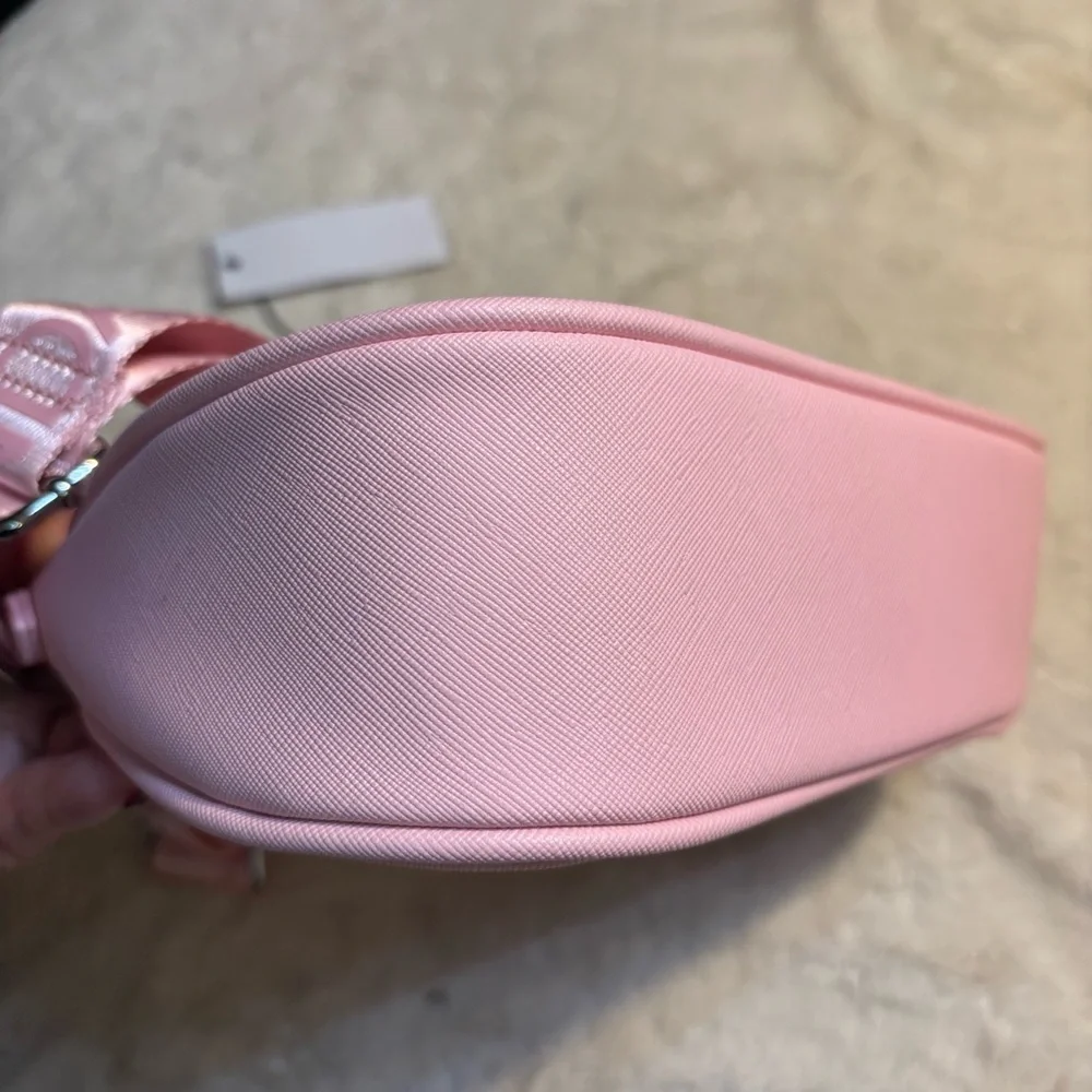 NWT Kendall & Kylie Bag Pale Pink Shoulder or Crossbody Zipper Accents New